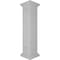 Ekena Millwork 10"W x 48"H Straight Newel Post with Panel, Flat Capital & Base Trim (Installation kit included) NWL10X48SPF0B0 - alternate 5